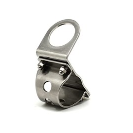 Cliff Top 1" Stainless Motorcycle Handlebar Mounting Bracket (For 1 inch Diameter USB Charger)