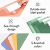 Forvencer Binder Pocket, 10 Pack Super Heavyweight Plastic Folders with
