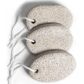 Triko Piedras pomez naturales para belleza y cuidado personal | Set de piedras para cuidado de la piel y removedoras de callos para manos y pies | Accesorios para salud y cuidado personal (3 Piezas)