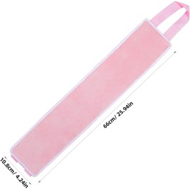 Aplicador de Bronceador para Espalda Color Rosa de Fibra Diseño Delicado Que Evita Marcas y Es Compatible con Todo Tipo de Piel