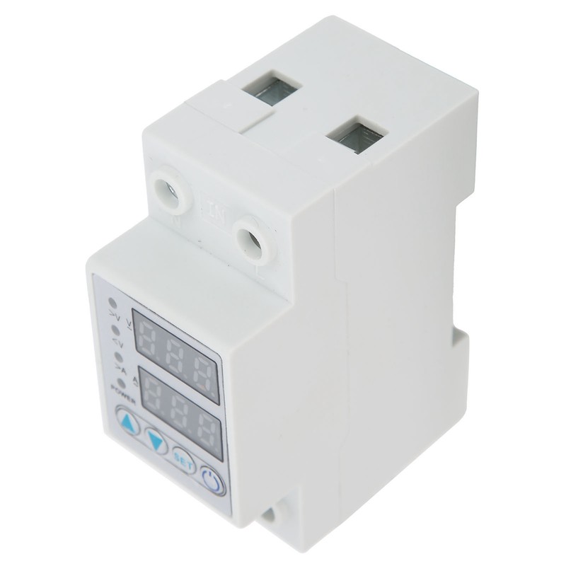 Overvoltage Undervoltage Protector LED Adjustable Self Reset Current Protector AC