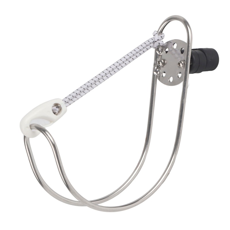 4.5in Stainless Steel Lifebuoy Ring Bracket Horseshoe Holder for Marine