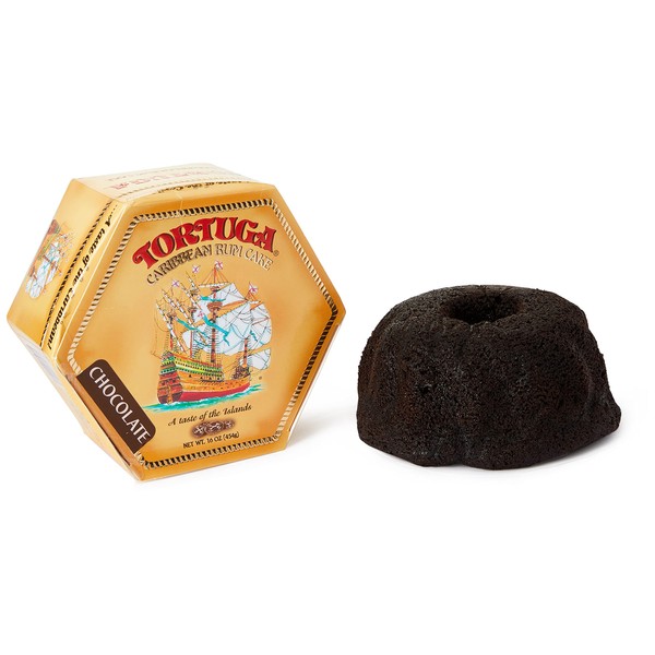 TORTUGA Caribbean Chocolate Rum Cake - 16 oz Rum Cake - The Perfect Premium Gourmet Gift for Gift Baskets, Parties, Holidays, and Birthdays - Great Cakes for Delivery