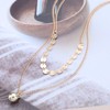 Cimenexe Bohemian Layered Disc Ball Choker Necklace Gold Ball Bead