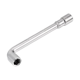 sourcing map 10mm Metric L Shaped Angled Open Hex 6 Point Socket Wrench