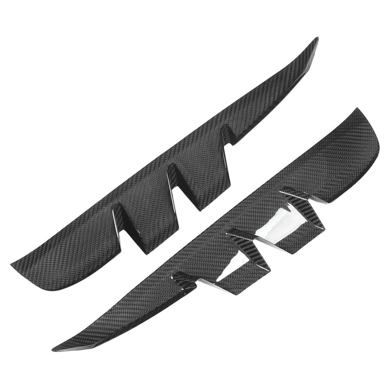 2PCS Side Vent Frame Cover Dry Carbon Fiber Material Replacement