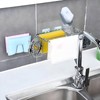 DALAETUS 4 in 1 Kitchen Sink Organiser with 3 Sponge