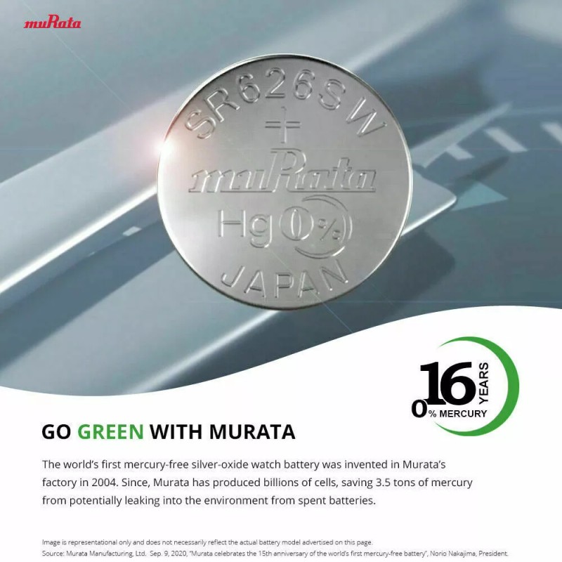 MURATA / SONY 377 SR626SW (10 piece) SR626 V377 Watch