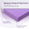 SINWEEK 2 Inch Gel Memory Foam Mattress Topper Twin XL