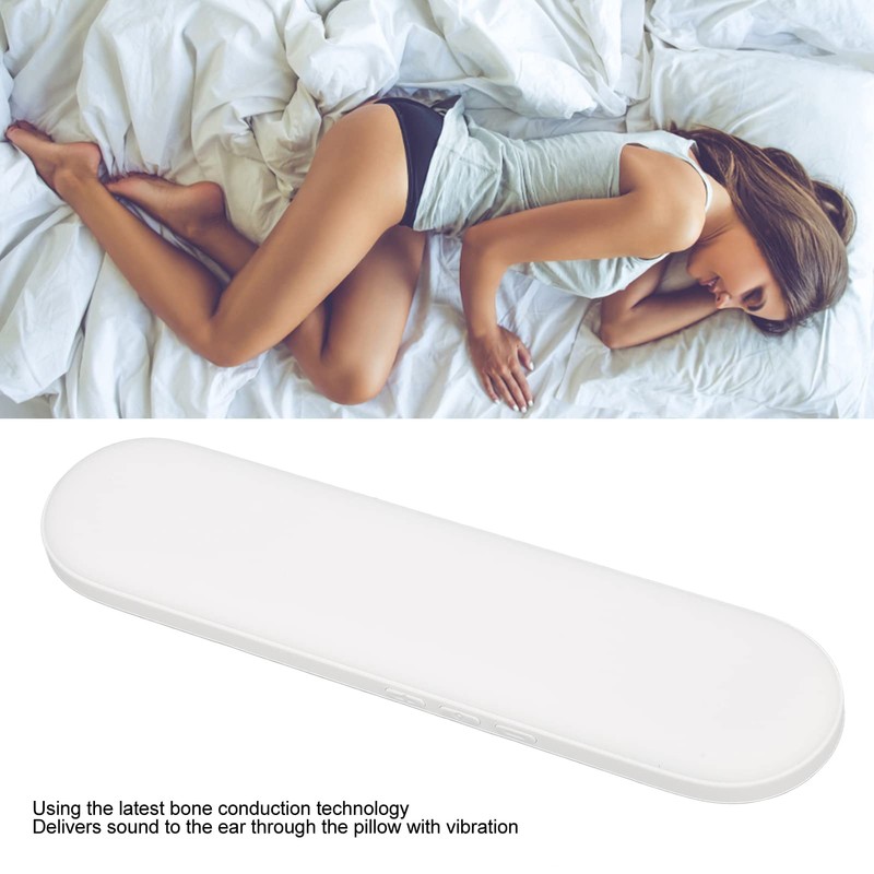 Pillow Speaker, Bone Conduction Stereo Bluetooth Music Sleep Headphones with