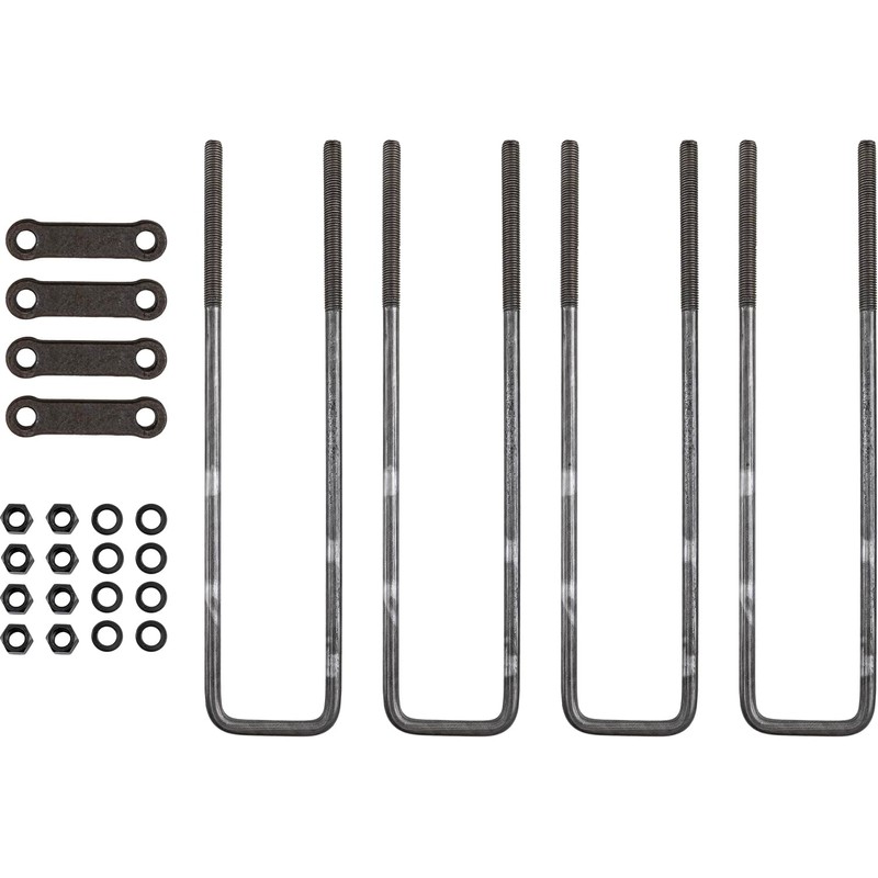 Buyers Products UB623516 16 Inch Square Bend U-Bolt Kit, 4