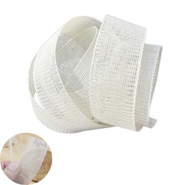 ArrErr 2 Yards Fabric Hemming Guide Adjustable Unrolling Sewing on Fishbone Hem Tape Edge Lining Rolls for Narrow Rolled Hem Line Curved Hemlines Sheer Dress Wedding Veil Skirt Clothing Sewing Machine