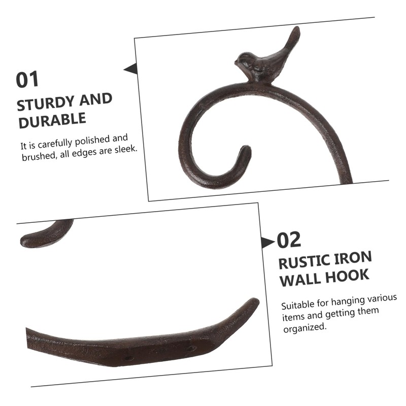 Totority 1Pc Decorative Model Hanging Hook for Garden Flowerpot Storage