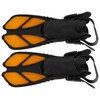 2pcs Adjustable Snorkel Fins Soft TPR Open Heel Long Diving