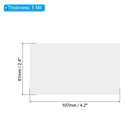 PATIKIL Thermal Laminating Pouches, 50 Pcs Transparent Laminating Sheets 5 Mil 2.4"x4.2" Laminator Pouches Suitable for ID Card Sized for Laminator Machine Card Photo Protect DIY