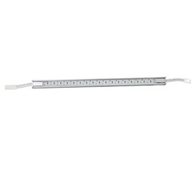 120 Line-Voltage LED Lighting - Cool (6,000k) - Dimmable - Under Cabinet and Furniture - 120v/110v - No Transformer Needed - (Cool White Light Ultra Thin 12" Strip Satin Nickel Cover Plastic)