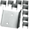 Fence Panel Clips Trellis U Clip Bracket for Timber Posts,