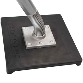 CHAMPRO Brute Spring-Loaded Batting Tee with Flexible Top and Weighted Base, Professional Grade Materials and Adjustable Height for Baseball and Softball,Silver