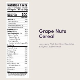 Grape-Nuts The Original Non Gmo Cereal, 64 oz Box (Pack of 8)