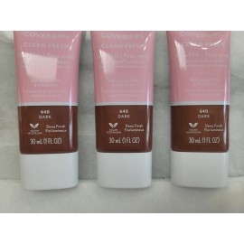 COVERGIRL 3 Pack CoverGirl Clean Fresh Nourishing Foundation, Dark 640, 1 fl oz Ea