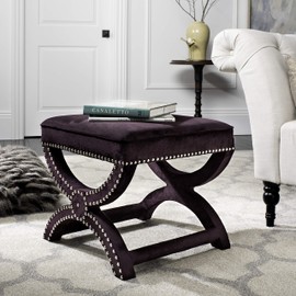 Safavieh Mercer Collection Mystic Ottoman, Plum