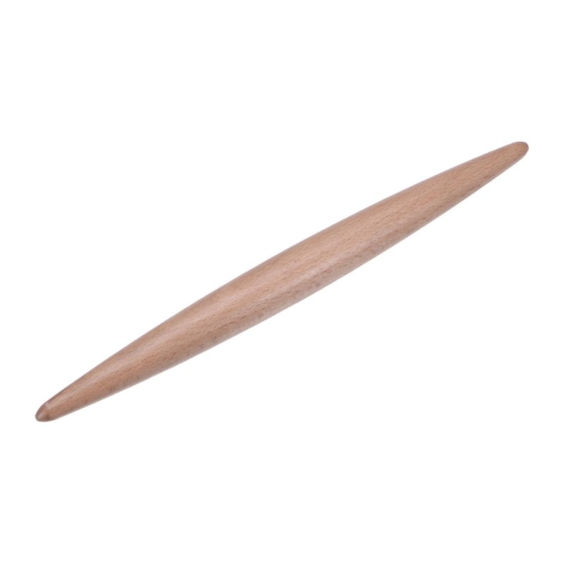 HARFINGTON Rolling Pin 11" x 1.1" Pointed Smooth Non-Stick Beech