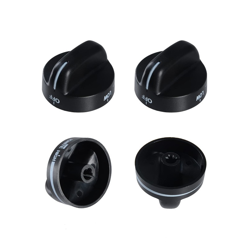 YXQ 8273103 Range Control Knobs Replacement Black for Whirlpool Gas