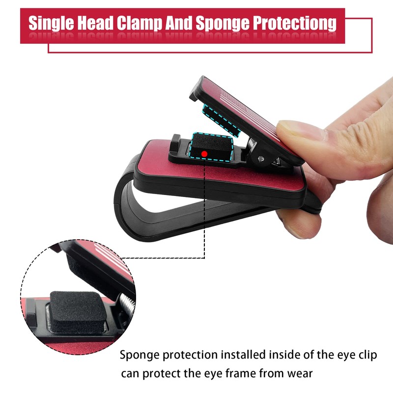 Sunglass Holder for Car Visor, Multi-Function Ticket Card Clip Upgrade