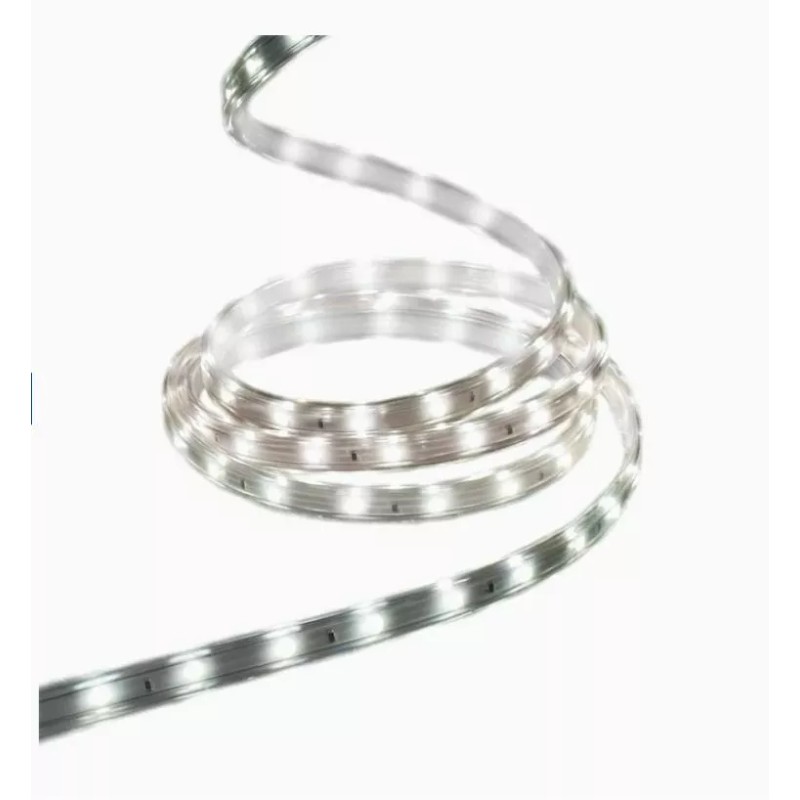 GE StayBright 240-Light 19.6-ft White Integrated LED Christmas Tape Lights