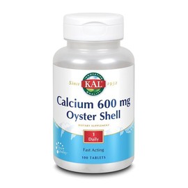 칼 오이스터 쉘 칼슘 600 mg 100 타블렛 Kal Oyster Shell Calcium 600 mg 100 Tablets