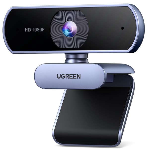 UGREEN 1080P Webcam with Microphone, Full HD USB Web Camera,