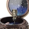 Vintage Music Box with 12 Constellations Rotating Goddess Twinkling LED