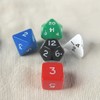 Platonic Jumbo Dice Assorted Colors with Numbers 24mm (15/16in) Set