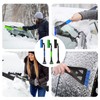 Ayizhiniu Car Ice Scraper with Broom Snow Brush Car 2-in-1
