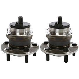 AutoShack Rear Wheel Hub Bearing Pair of 2 Driver and Passenger Side Replacement for 2005-2011 Volvo S40 V50 2006-2012 2013 C70 2007-2013 C30 2005-2011 V50 2.4L 2.5L FWD 5-Lug HB612413PR