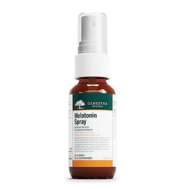 Genestra Brands Spray de melatonina | Apoyo para dormir en spray de fácil dosificación | 1 onza | Sabor menta verde