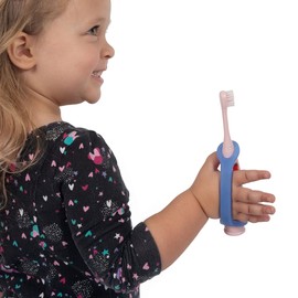 EazyHold Blue Silicone Universal Cuff, Assistive Hand Grip Holder for Special Needs, Cerebral Palsy, Handicap, Pediatric Mobility Daily Living Aid, Therapy Equipment with Adaptive Handles 2-Pack 5.25"