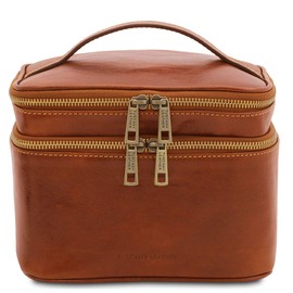 Tuscany Leather Eliot TL142045 Travel Toiletry Bag Leather, honey
