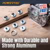 POWERTEC Dia 6-1/2" Router Base Plate & 10Pcs 5/16 to