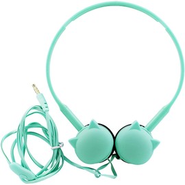  COMESPAC Headphones, Cute Headset, Ultra Lightweight, Wired, Cat Shape Headphones with Microphone, for Kids, Adjustable Size, 3.5mm Connection, For Kids, Adults, Gift for Friends