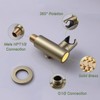KATAIS Brushed Gold Shower Head 2 in 1 Function High