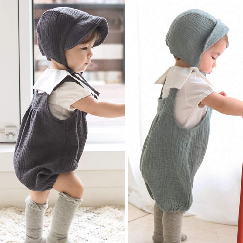 JELLYTREE - Gorro para bebé (transpirable, doble gasa, 6 m,