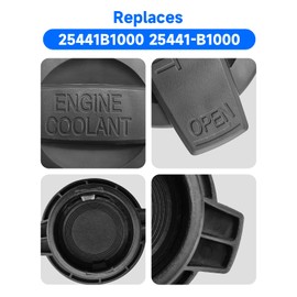 Donminggl Coolant Reservoir Cap Cover Compatible with Hyundai Sonata/Genesis G80/G90 For Kia Optima/Cadenza/K900 2015-2024 Replaces 25441B1000 25441-B1000