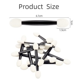 100 Pcs Eyeshadow Applicators Disposable Double Sides Brushes Sponge Makeup Applicators Eye Shadow Sticks for Women