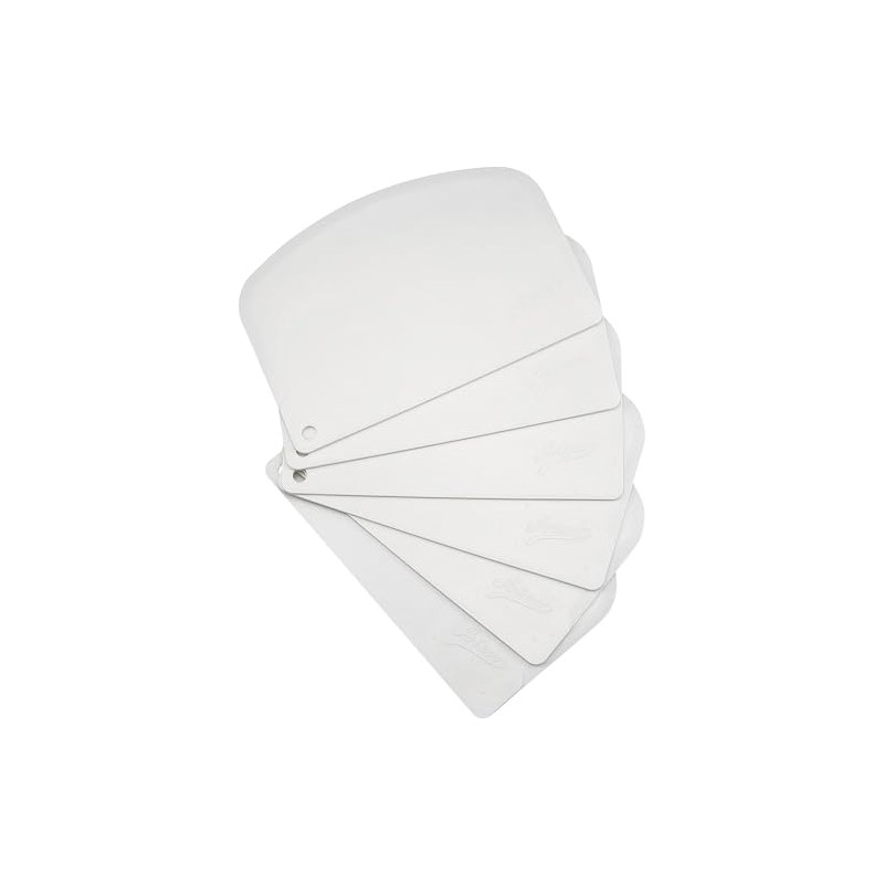 Ateco 1303 - Juego de raspadores de cuencos, plástico flexible