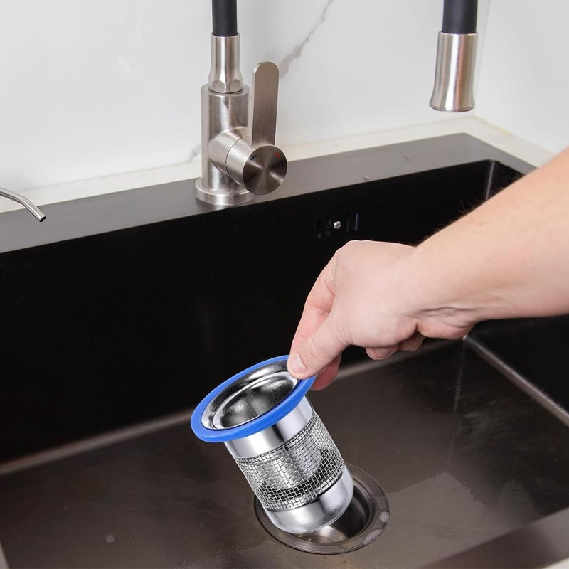 HASLED Edelstahl Geruchsverschluss für Dusche & Waschbecken - Abfluss Sieb