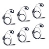 JUYODE 6 Pcs CLP1010e Earpiece CLP1080e Earpieces C-swivel Radio Headset