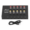 10 Channel Audio Mixer with 3.5mm Jack 10 Input 2