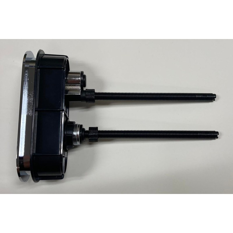 Chrome Oval Dual Flush Button (4.5-inch X 1.5-inch) (5-inch rods)