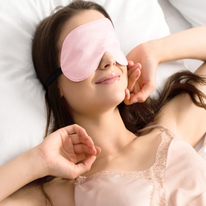 Renee Taylor Mulberry Silk Eye Mask Sleeping Shade/Cover Sleep Blindfold